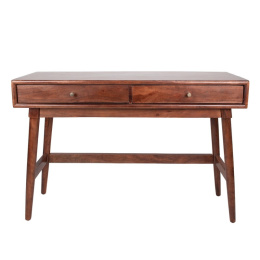 Drewniane biurko z szufladami retro Clayre & Eef