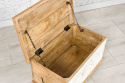 Bielony kufer drewniany 60 cm - meble indyjskie