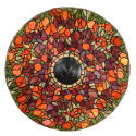 Kolorowa witrażowa lampa podłogowa kwiaty TIFFANY