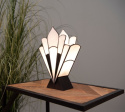Lampa stołowa TIFFANY biało-czarna Clayre & Eef