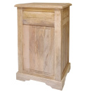 Drewniana klasyczna jasna szafka z Indii LEWA