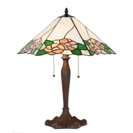 Witrażowa lampa stołowa TIFFANY Clayre & Eef