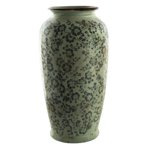 Ceramiczny wazon w kwiaty rustykalny Clayre & Eef