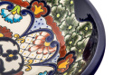 Kolorowa umywalka meksykańska nablatowa z reliefem 3D
