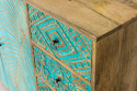 Orientalna turkusowa szafka z szufladami z Indii