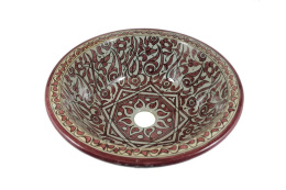 Ceramiczna umywalka marokańska nablatowa