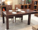 Stół drewniany rozkładany indyjski 120x80 cm