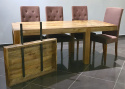 Meble kolonialne rozkładany stół drewniany toffi 140X90