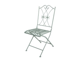 Miętowe krzesło ogrodowe BISTRO Chic Antique