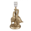 Złota lampa stołowa z kaczkami Clayre & Eef