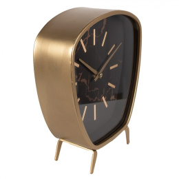 Złoty zegar stołowy retro Clayre & Eef