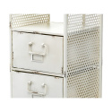 Metalowa biała szafka pomocnik w stylu industrialnym LAMALI ALURO